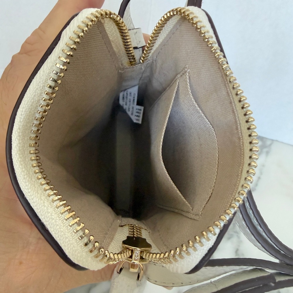 Radley London Spring Daze Leather Phone Crossbody Bag Open White Scottie Dog - Picture 9 of 14